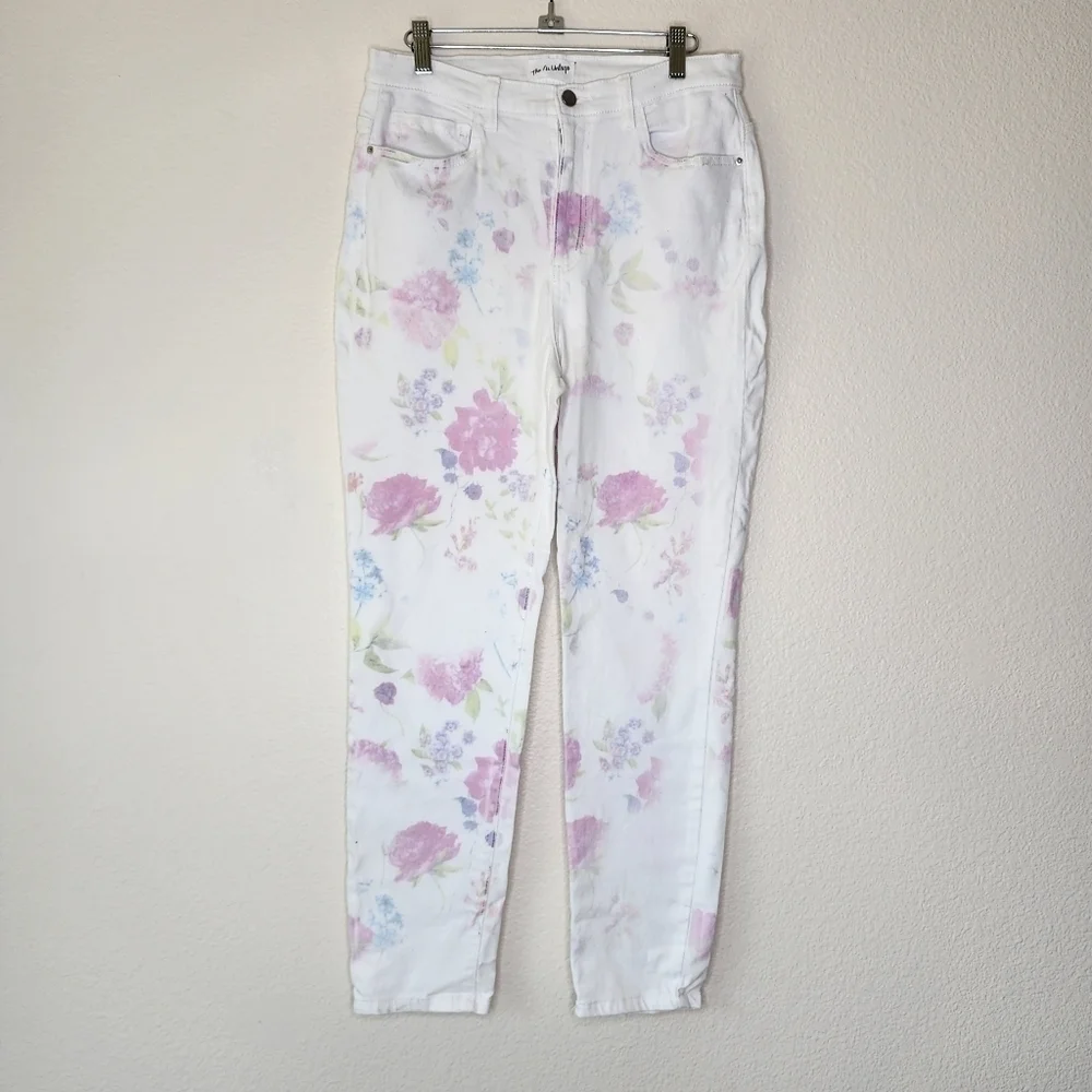 The Nu Vintage White Floral Jeans 31
